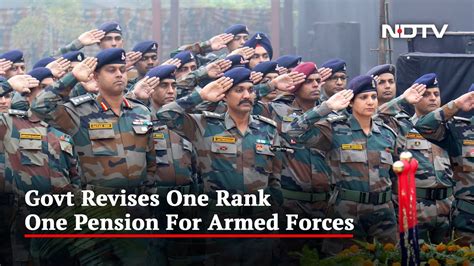 One Rank One Pension Revision Approved Lakh Personnel Will Benefit Youtube