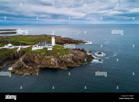 Aerial View Of The Fanad Head Lighthouse In Ireland Stock Photo Alamy