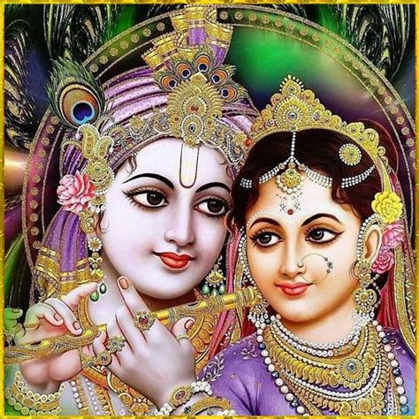 Lord Krishna With Radha Rani