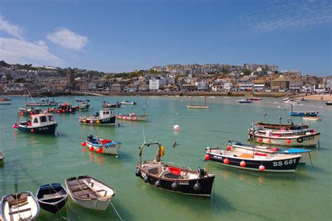 St Ives From The Harbour Wall North Coast Cornwall Photography By