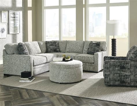 Contemporary Gray 2 Piece Sectional Sofa With Raf Loveseat Juno Rc