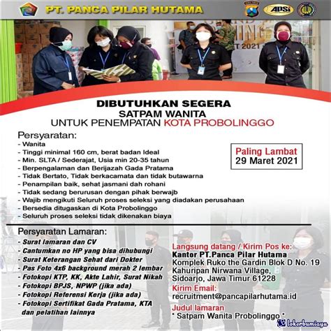 Di zaman sekarang tidak lah muda mencari pekerjaan lowongankerjabarulea.com adalah situs lowongan kerja yang sealu memberikan updatan lowongan kerja terbaru. Lowongan Satpam Jember 2021 / Damri Buka Lowongan Bidang It Ada 6 Posisi Yang Dibuka Dream Co Id