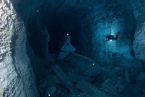 The Largest Gypsum Underwater Cave In The World Orda Cave In Russia