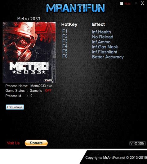 Metro 2033 Trainer 6 V05012019 Mrantifun Download Gtrainers