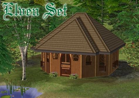 Mod The Sims Elven Set 4 New Meshes And One Recolor In Build Mode