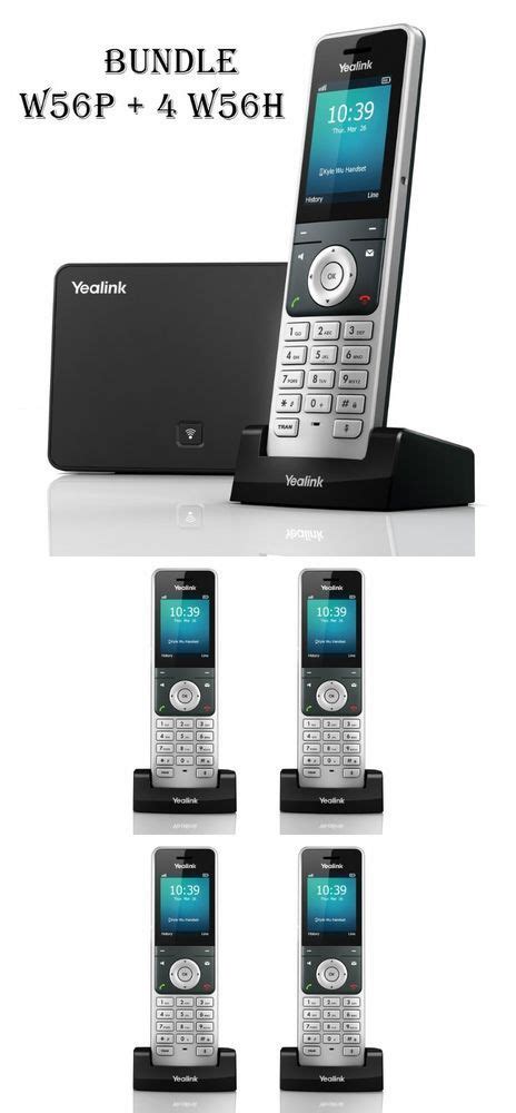 Yealink Yea W56p 5 Line Business Hd Ip Dect Phone Plus 4 W56h Handsets