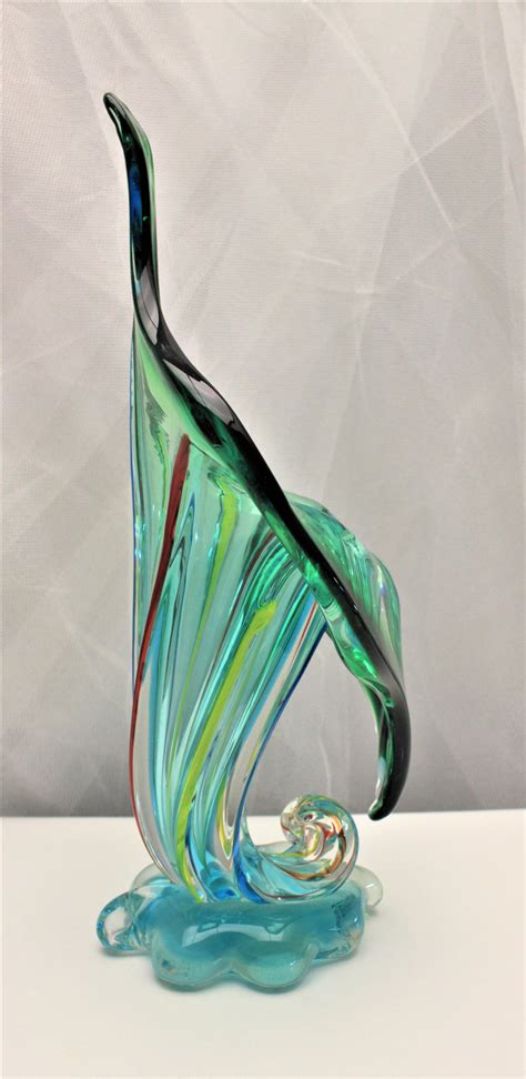 Mid Century Modern Multicolored Art Glass Murano Jack In The Pulpit Vase At 1stdibs Jack In