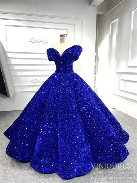 Royal Blue Sparkly Prom Dress