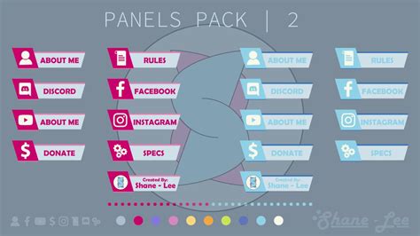We currently offer over 100+ twitch panels, which you can easily download. 120+ FREE Twitch Panels for Streamers | Graphic Design ...
