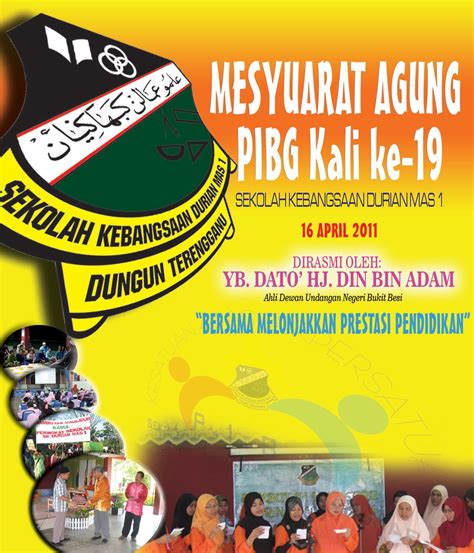 Text of surat perasmian mesyuarat agung pibg.docx. SK Durian Mas 1: Mesyuarat Agung PIBG 2011