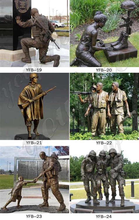 Staying Low Group Sculpture Bronze Veterans Memorial Statue For Sale