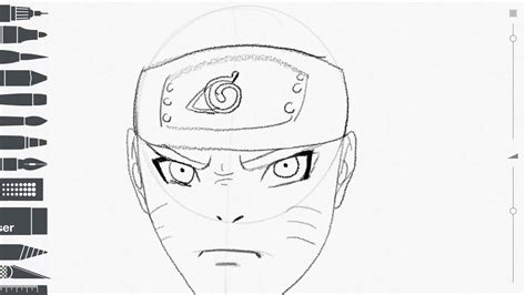 Tuto Comment Dessiner Naruto Uzumaki Live Partie 1 Youtube