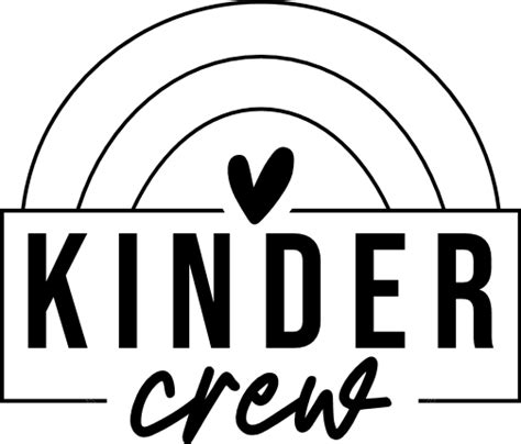 Kinder Crew Kindergarten Free Svg File Svg Heart