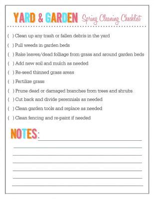 Outdoor Home And Garden Maintenance Checklists Clean And Scentsible