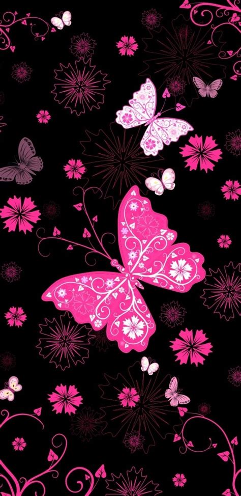 Black And Pink Butterfly Wallpapers Top Những Hình Ảnh Đẹp