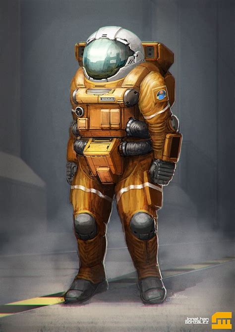 Heavy Eva Suit Space Suit Sci Fi Concept Art Character Design