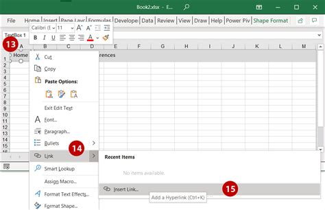 Creating A Navigation Bar In Excel Quick Tip