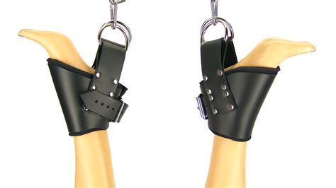 Axovus Llc Restraints Ankles Padded Leather Ankle Suspension Cuffs
