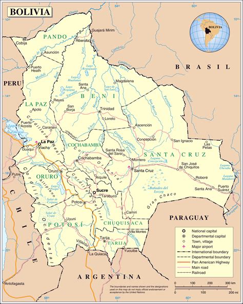 With comprehensive destination gazetteer, maplandia.com enables to explore bolivia through detailed satellite imagery — fast and. Large detailed political map of Bolivia. Bolivia large ...