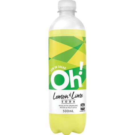 Oh Lemon And Lime Soda 500ml Prices Foodme