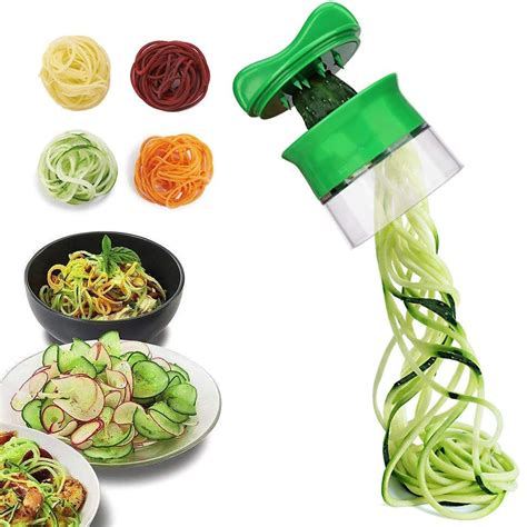Vegetable Spiralizer Chopperhand Held Slicer Cutter Grater For
