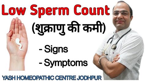 Symptoms Of Low Sperm Count Youtube