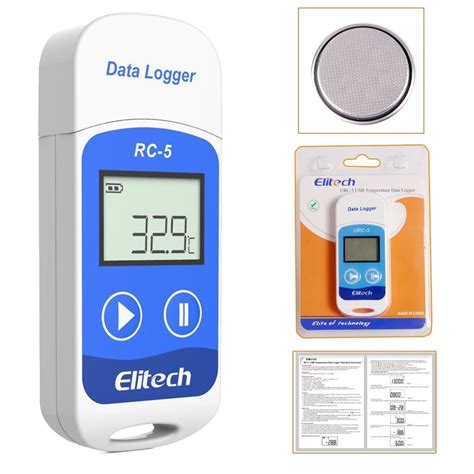 elitech rc 5 usb temperatura data logger registrador 3200 u s 66 00 en mercado libre