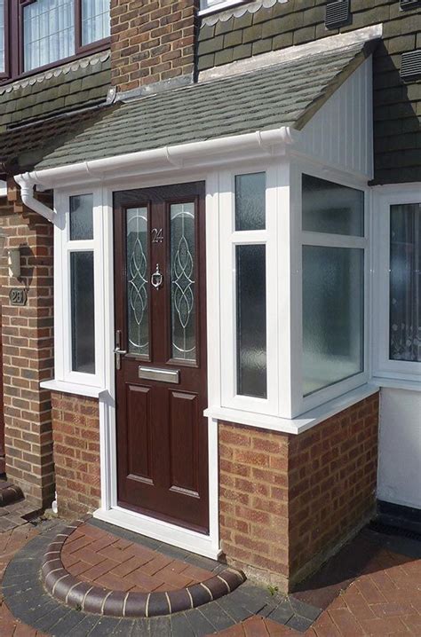 But before you shrug and say that your front door is fine, are you aware that there is a multitude of modern, contemporary, and other door designs out there, each one as unique as the next and designed to give your house that beauty. Porches | Front porch design, Porch design, Porch designs uk