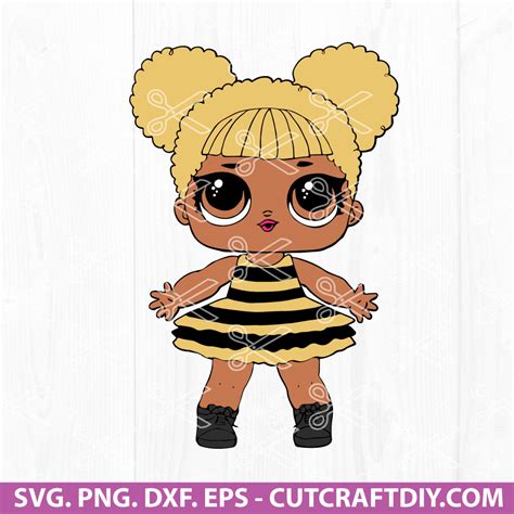 Queen Bee Lol Surprise Svg Dxf Png Eps Cut Files For Cricut And