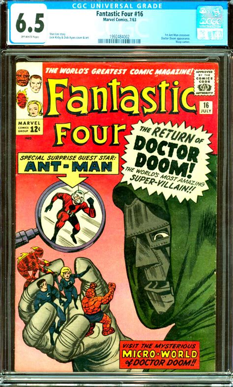 Fantastic Four 16 Cgc Graded 65 1st Ant Man Crossover