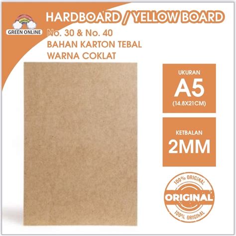 Jual Yellow Board No 30 Uk A5 148 X 21 Tebal 2mm Yellowboard