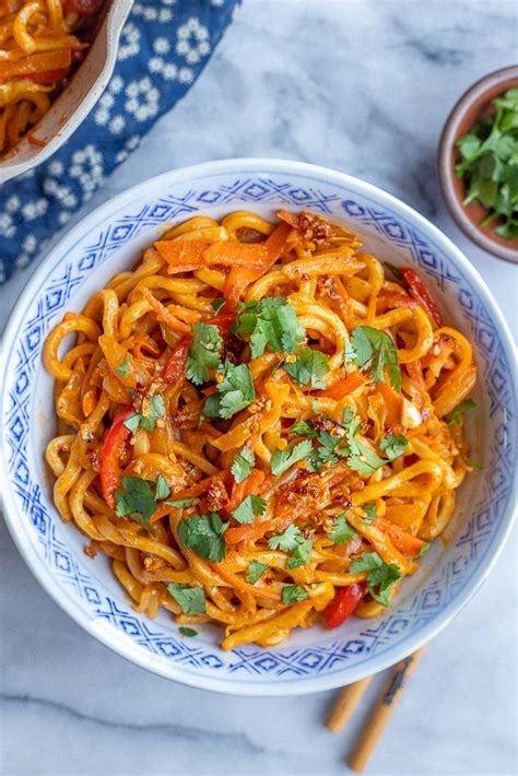 Coconut Red Thai Curry Noodles With Vegetables She Likes Food