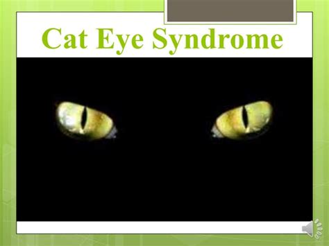 Understanding Cat Eye Syndrome Ppt