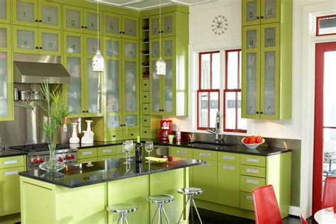 Download and use 10,000+ kitchen stock photos for free. Green Modern Kitchen | iDesignArch | Interior Design ...