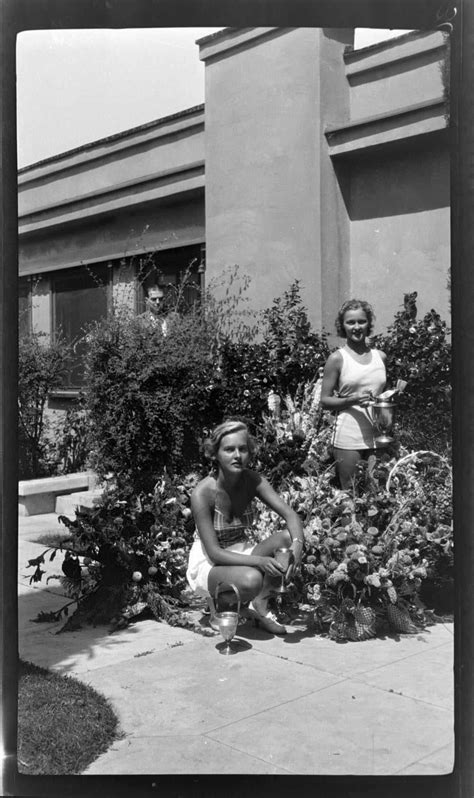 Betty And Peggy Hughes 1936 Long Beach California Photo Taken By Their