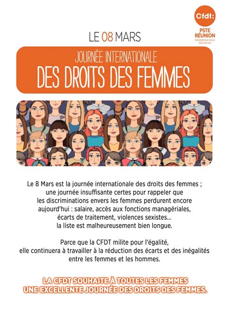 La Journ E Internationale Des Droits Des Femmes Sgen Cfdt Sgen Cfdt R Union