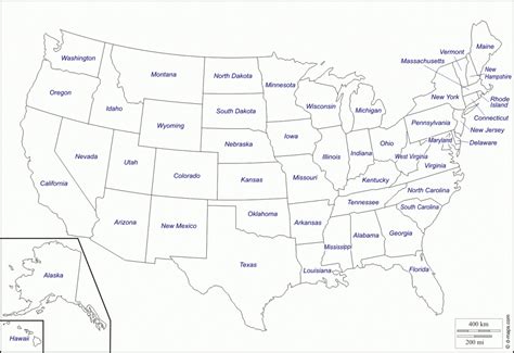 Printable Usa Map Printable Map Of The United States