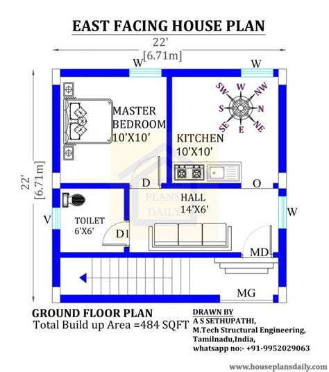 Vastu Plan For East Facing House First Floor