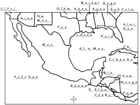 Mexico Printable Map Activity Teaching Resources