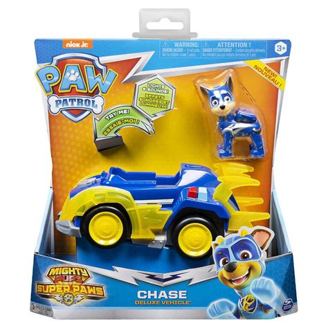 Paw Patrol Mighty Pups Super Paws Chases Deluxe Vehicle With Lights