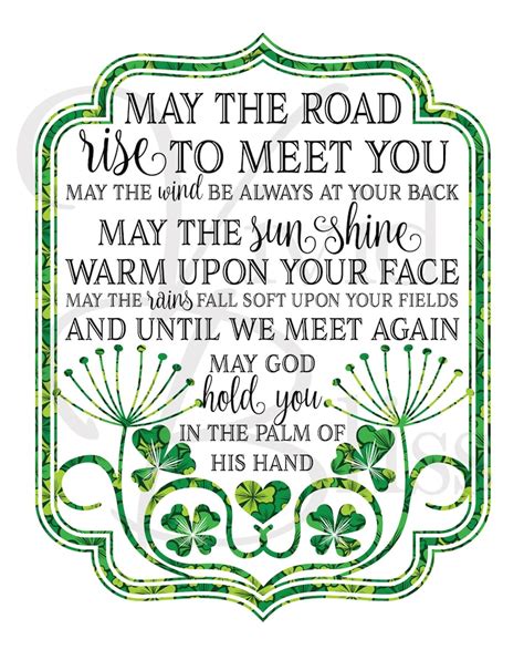 May The Road Rise To Meet You Printable