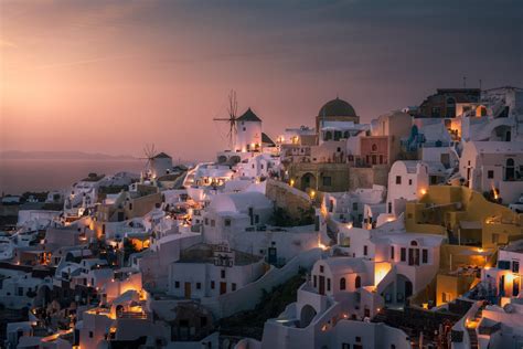 Oia Wallpaper Stunning Greek Island Scenery Happywall