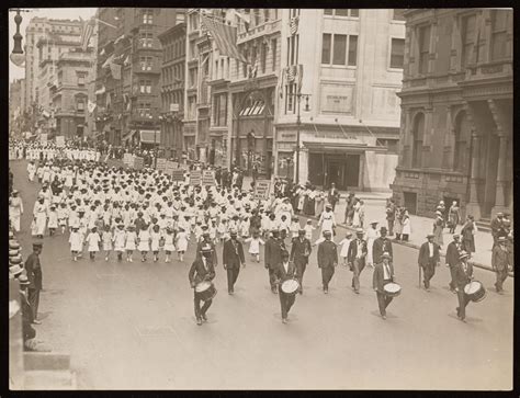 1917 Naacp Silent Protest Parade Fifth Avenue New York City