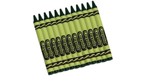 Bulk Crayons Green Regular Size 12 Count Bin520836044 Crayola