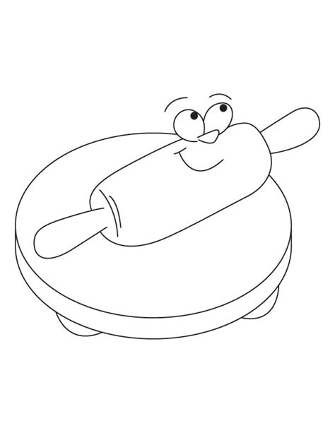 pastry board and rolling pin coloring page download free pastry board and rolling pin coloring