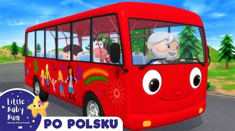 Czerwony autobus Koła autobusu Piosenki dla dzieci po polsku minut babe Baby Bum