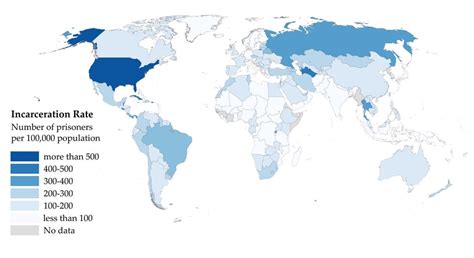 Incarceration Rate By Country 2640x1440 Mapporn
