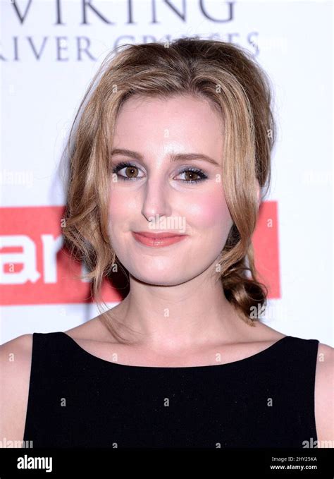 Laura Carmichael Attending The Downton Abbey Photo Call Held At The Beverly Hilton Hotel Stock