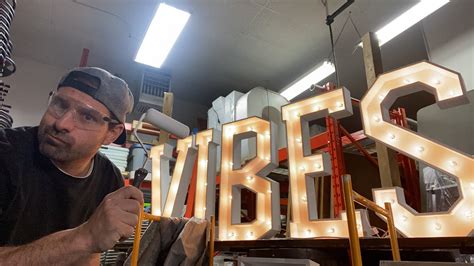 Painting Wood Marquee Letters Start A Marquee Letter Business Youtube