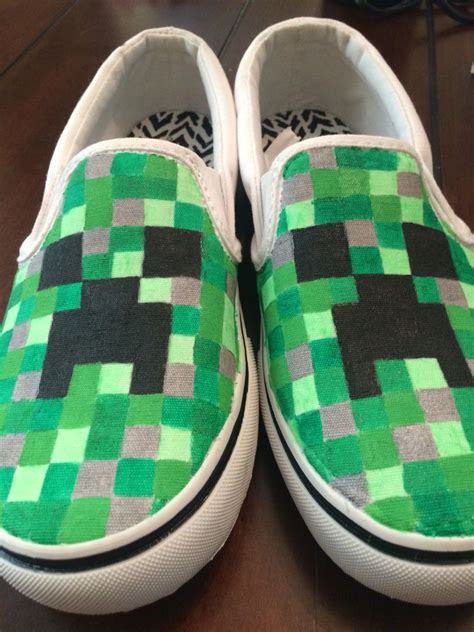 Dyi Minecraft Creeper Shoes
